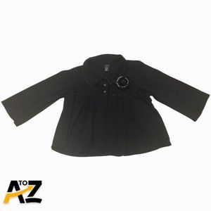 Women's Button Collar Blouse Size Petite L